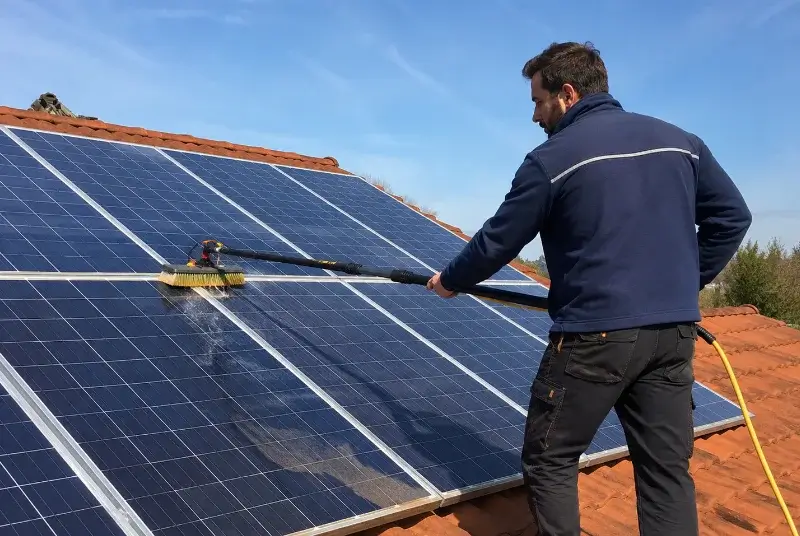 Nettoyage et entretien de panneaux solaires au Grau-du-Roi